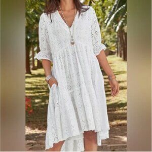 Sundance White High Low Dress